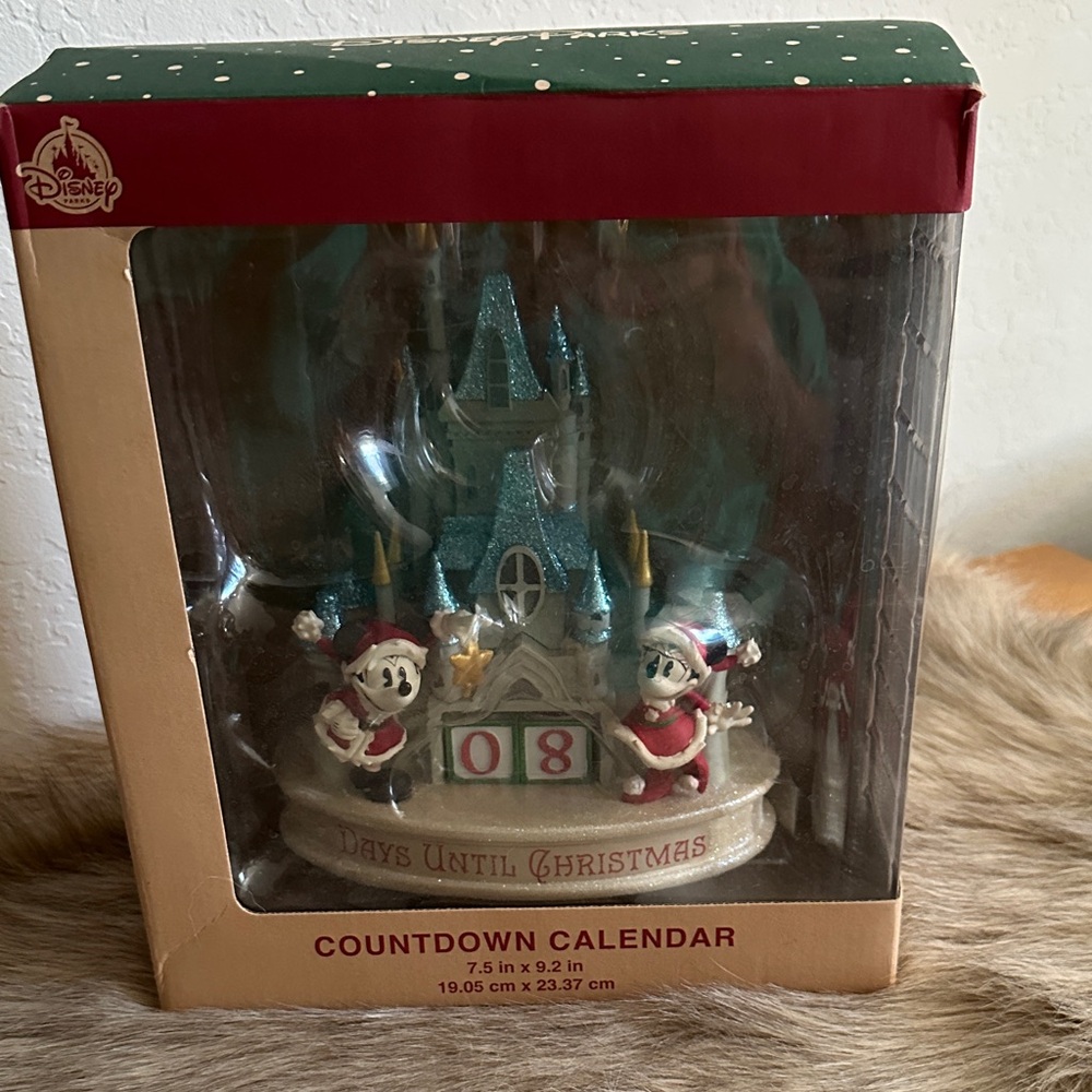 Disney Holiday Countdown Calendar with Green and Red